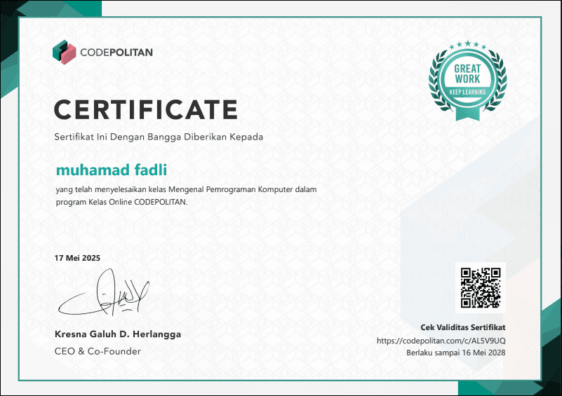 KelasFullStack.id - Muhamad Fadli